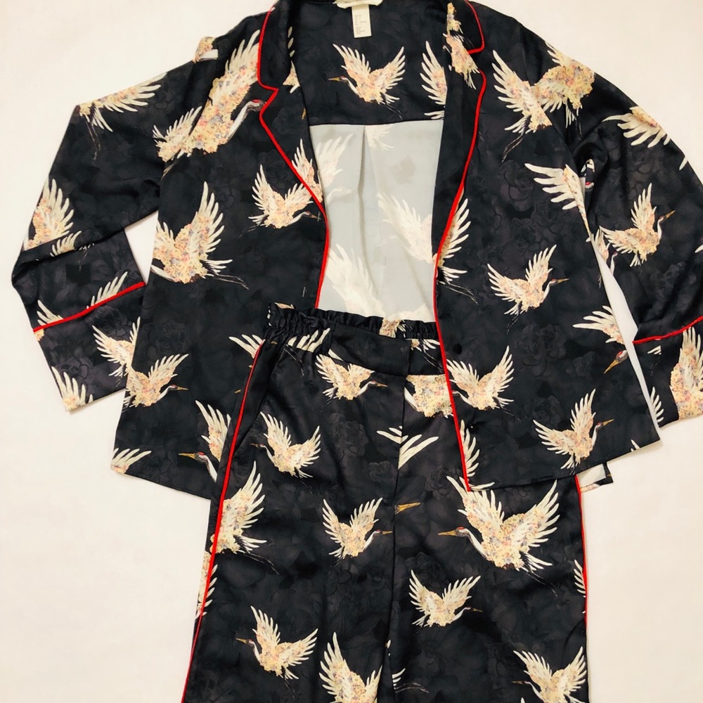 H&M satin printed set